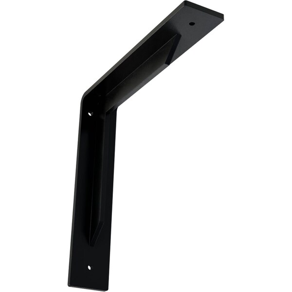 Ekena Millwork Stockport Steel Bracket, Powder Coated Black 2"W x 10"D x 10"H BKTM02X10X10STPBL - main